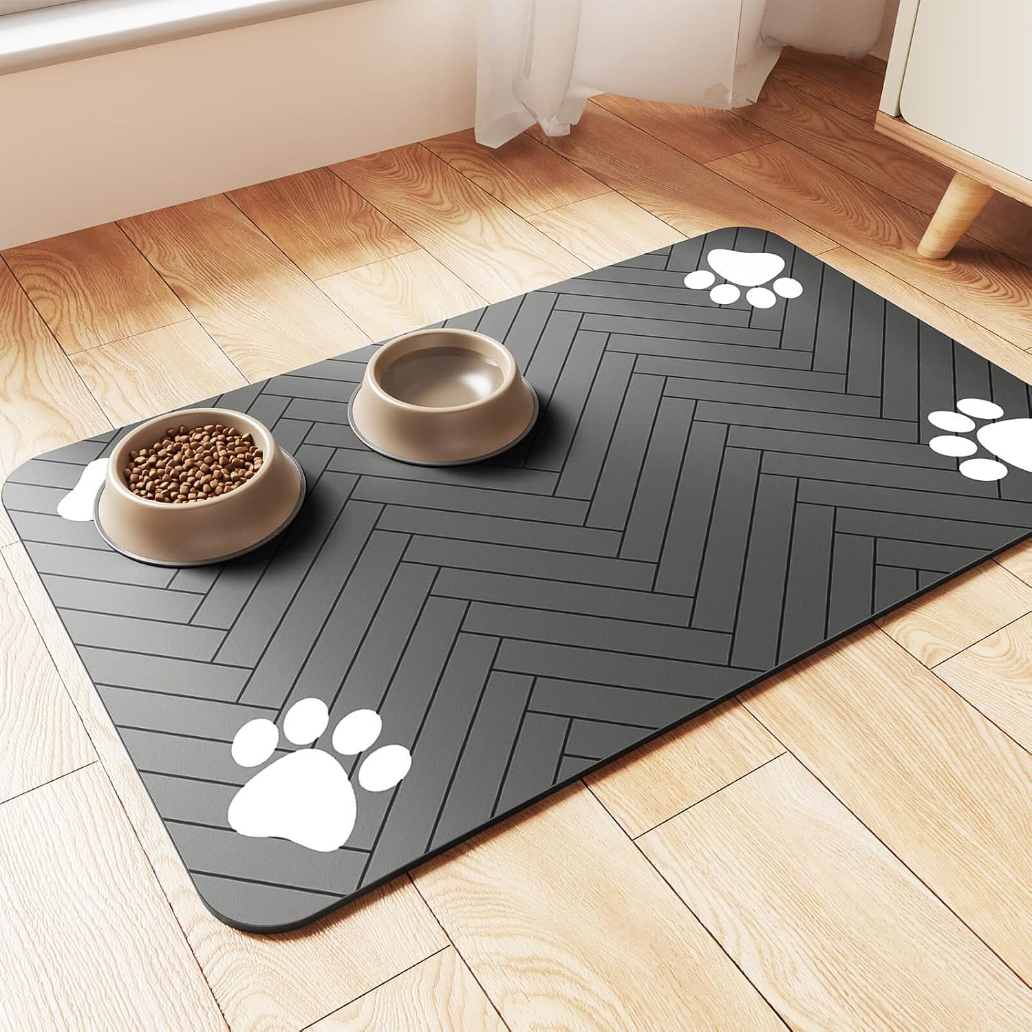 Absorbent Feeding Placemat — Waterproof Rubber Backing