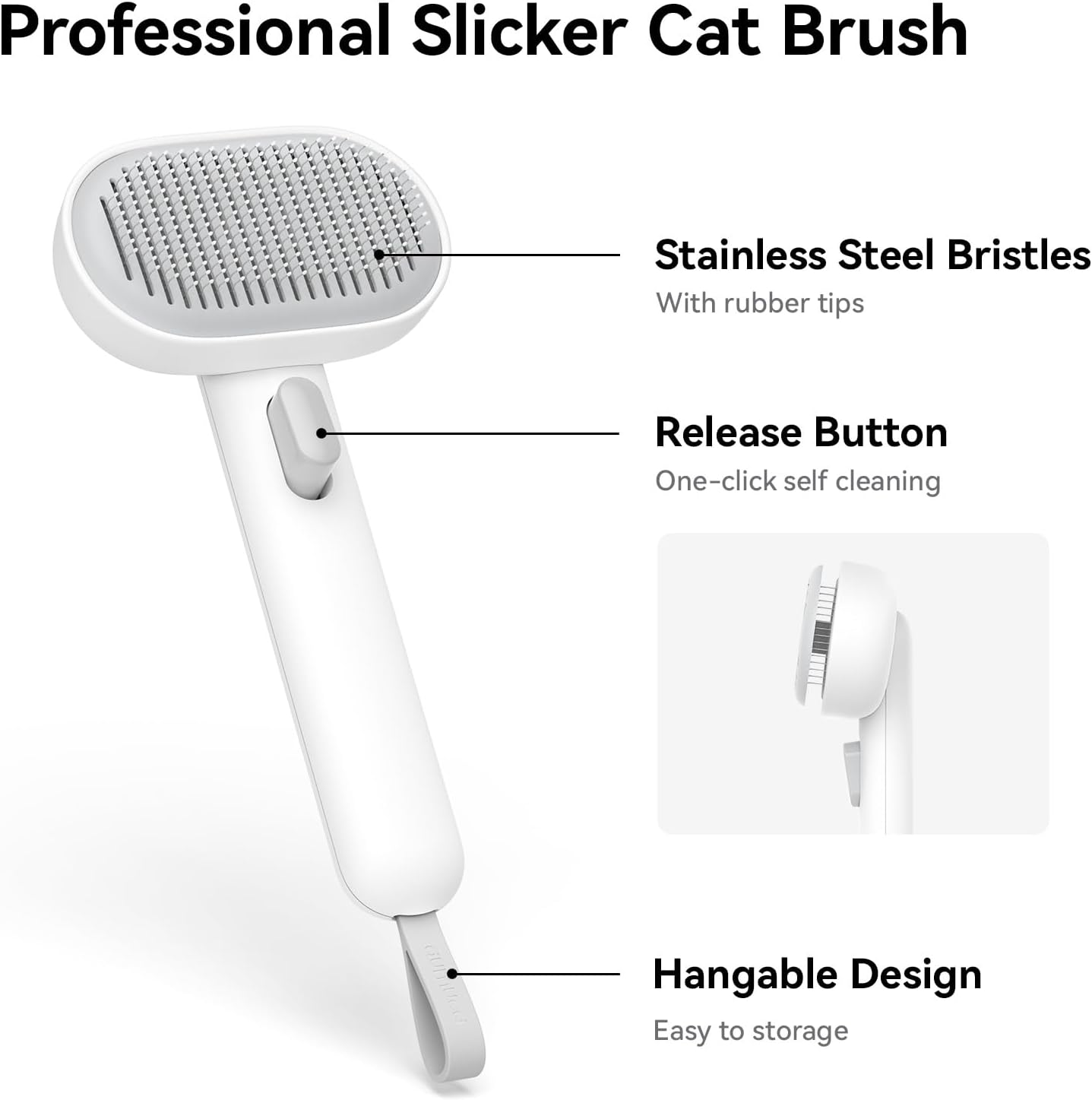 Deshedding Brush for Cats — Long or Short Hair