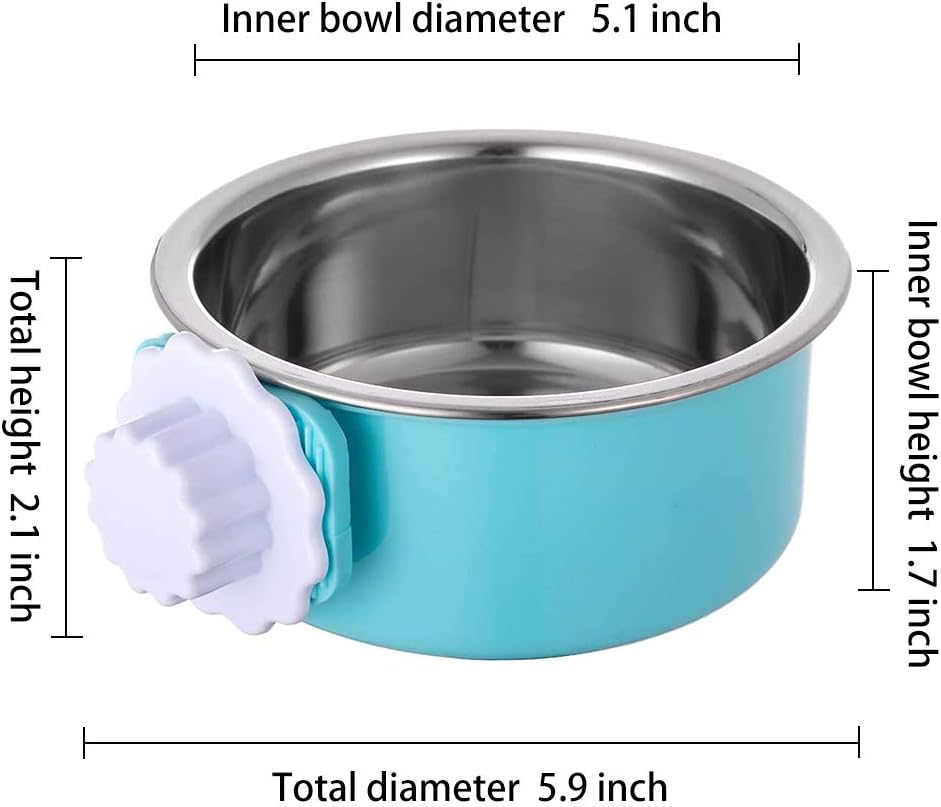Stainless Steel Removable Bowl — Anti-Overturn Feeder