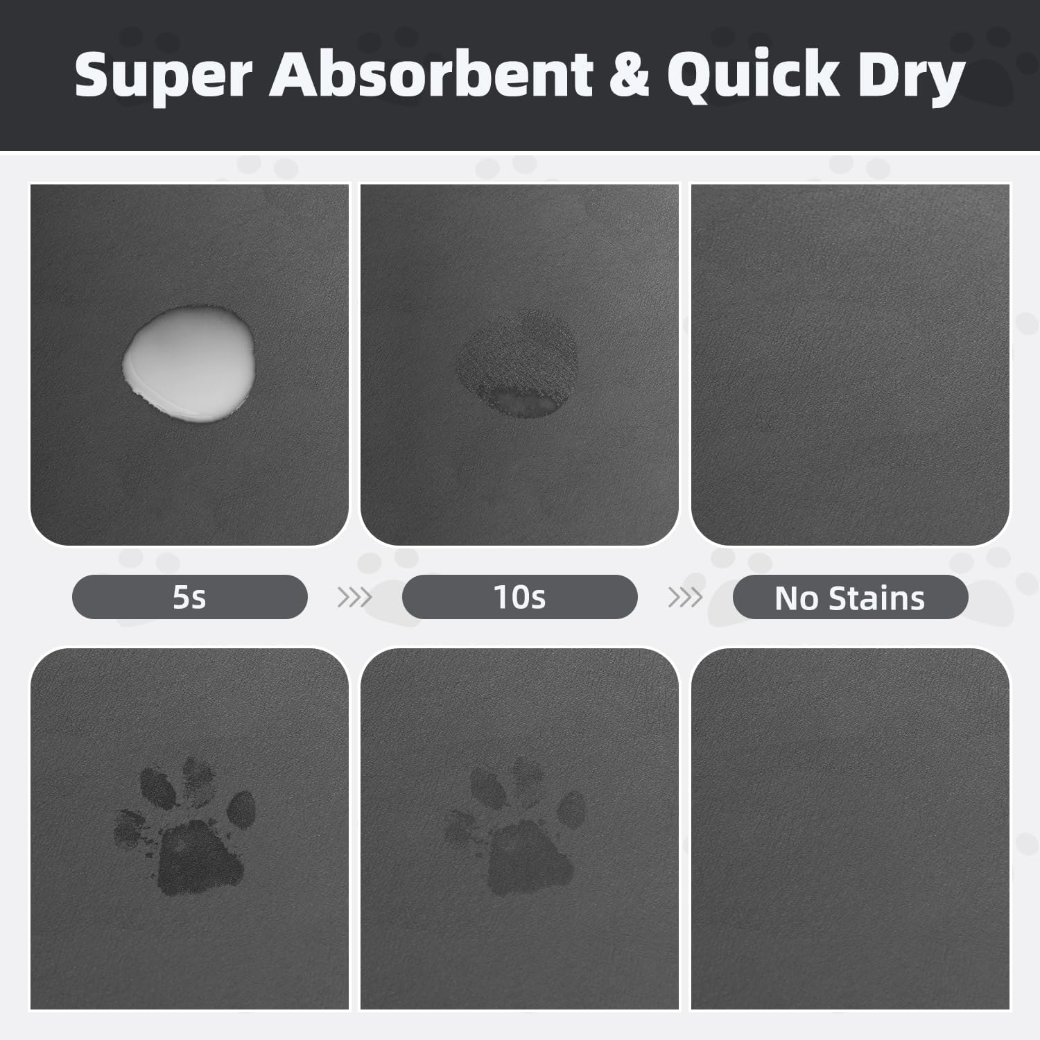 Absorbent Pet Feeding Mat — Non-Stain, Easy Clean