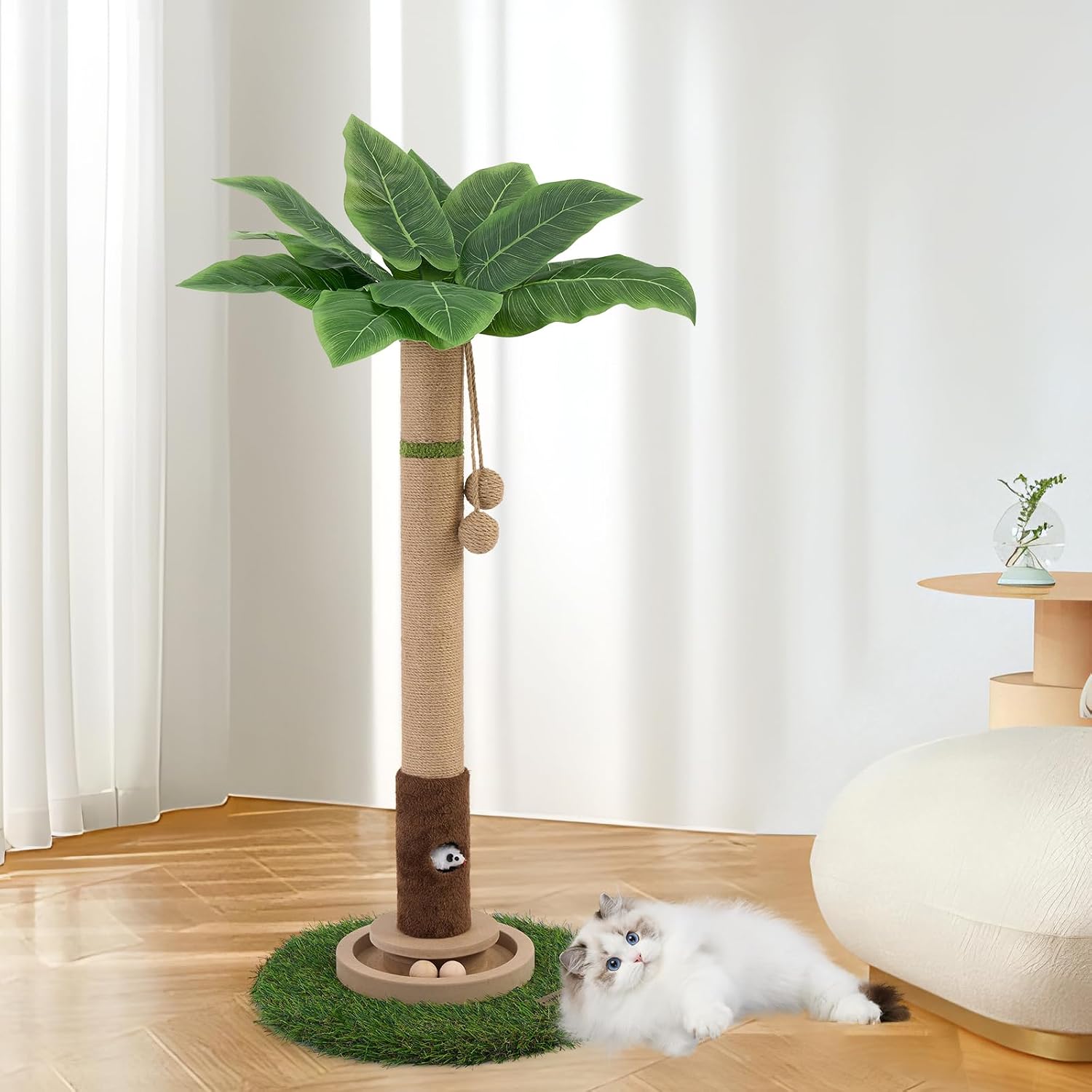 Tall Cat Scratching Post — Heavy Duty, Sisal Tree