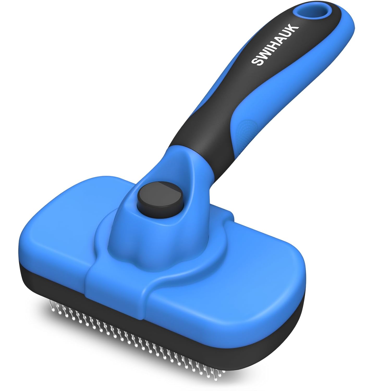 Self-Cleaning Slicker Brush — Skin-Friendly Deshedding Tool