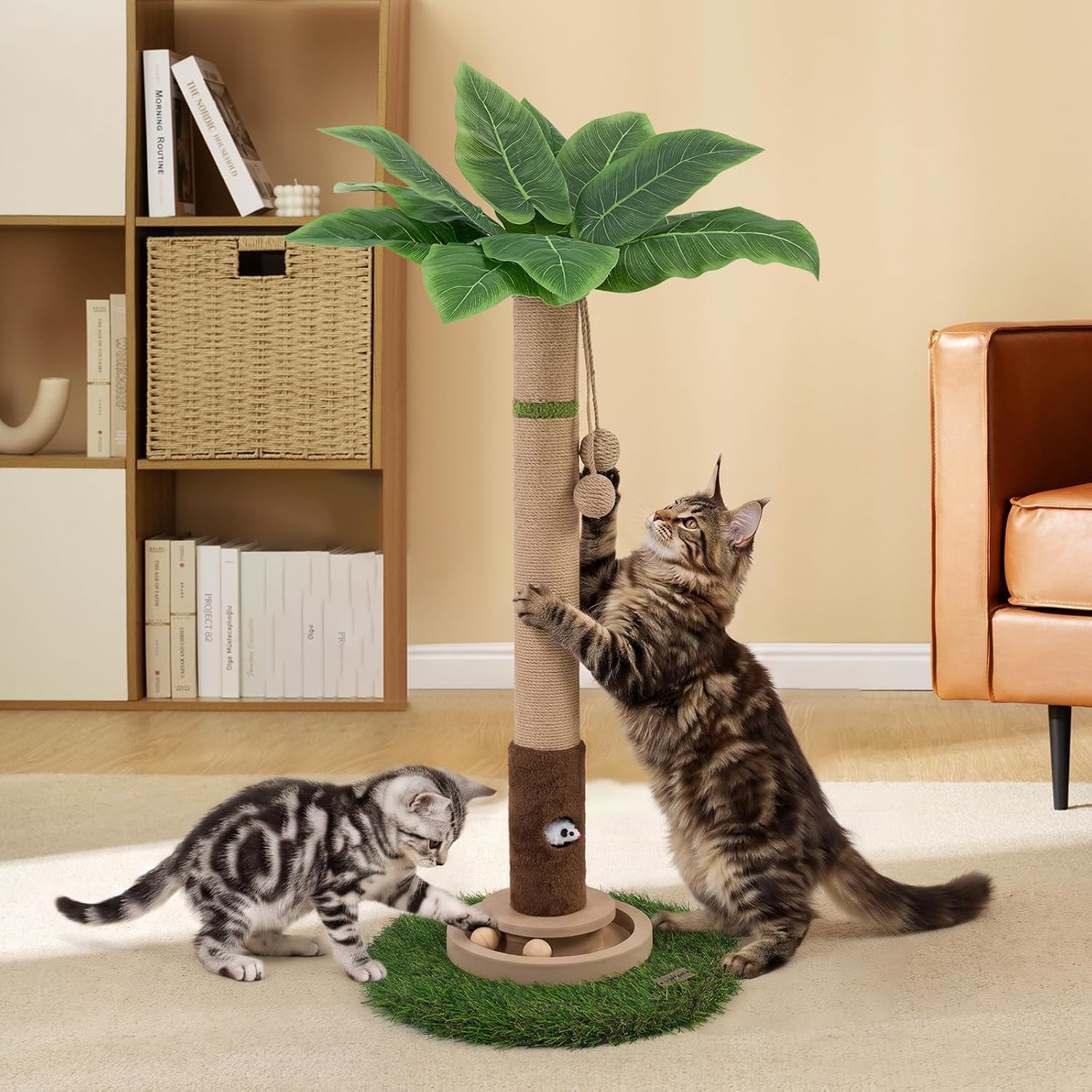Tall Cat Scratching Post — Heavy Duty, Sisal Tree